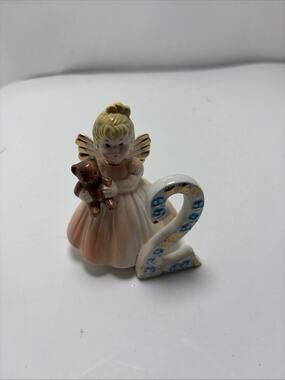Josef Originals Birthday Girls Through the Years Age 2 Angel Girl Figurine